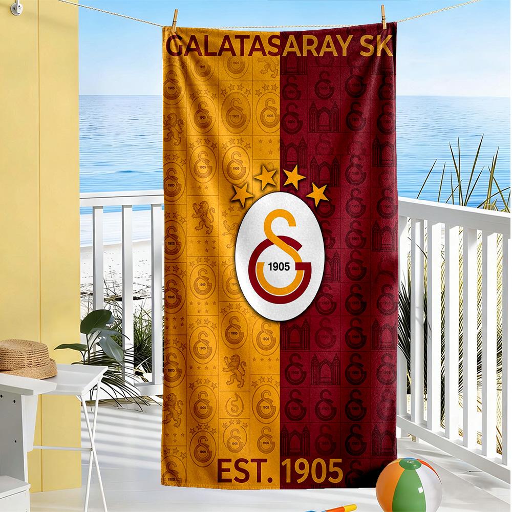Galatasaray Beach Towel Quick-Dry Soft Microfiber Comfortable Lightweight Portable for Swimming,Beach,Camping, Travel, Beach Accessories,Gym