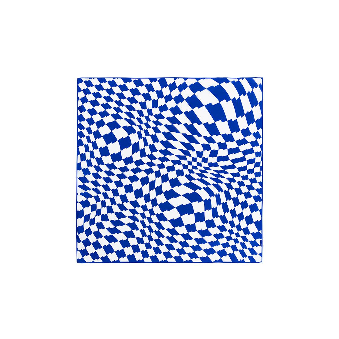 ADERERROR Tenit Wave Scarf Z-Blue ONE SIZE