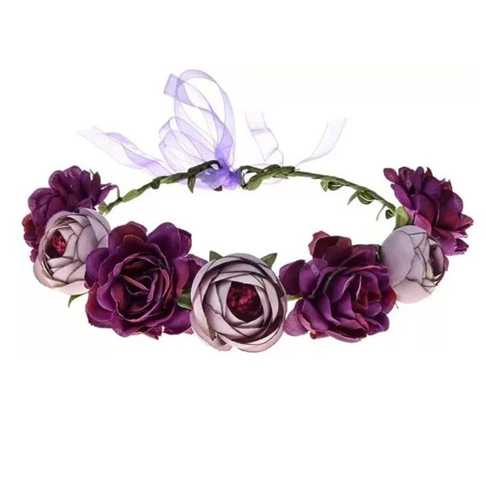 Bohemia Floral Headband Cloth Bridal Garland New Hair Bands  Birthday Party