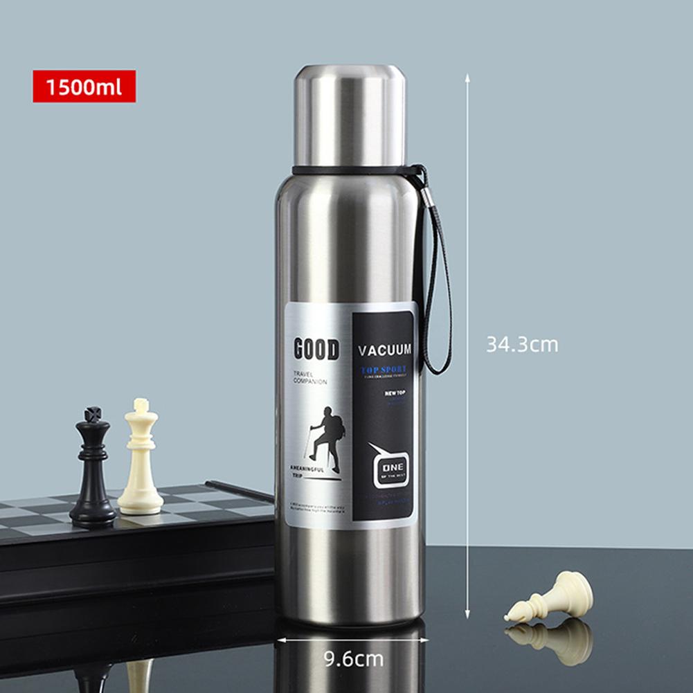 600-2000ml Water Bottle Outdoor Portable Insulation Tumbler Bottle Stainless Steel Tea Coffee Cold and Hot Thermal Thermos