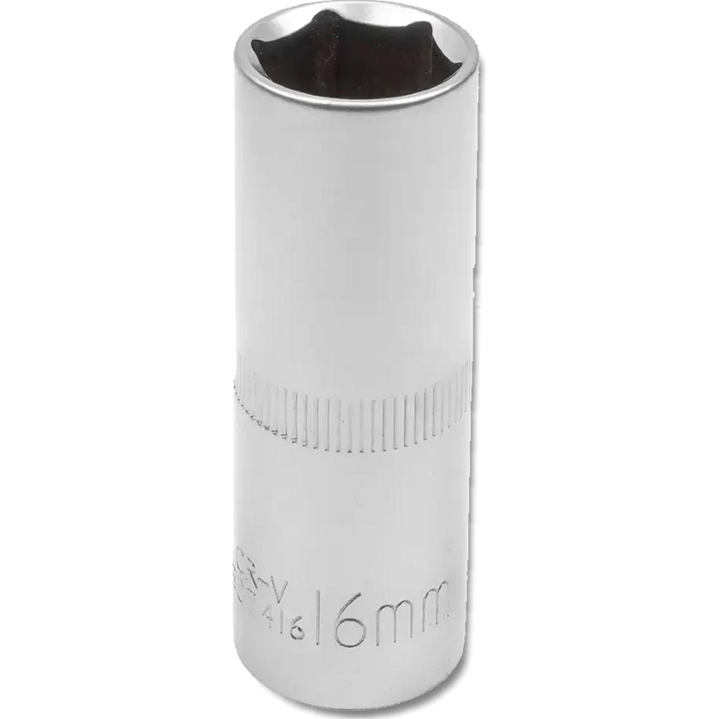 JCB Spark Plug Socket 1/2" 16mm Cr-V 6-Point