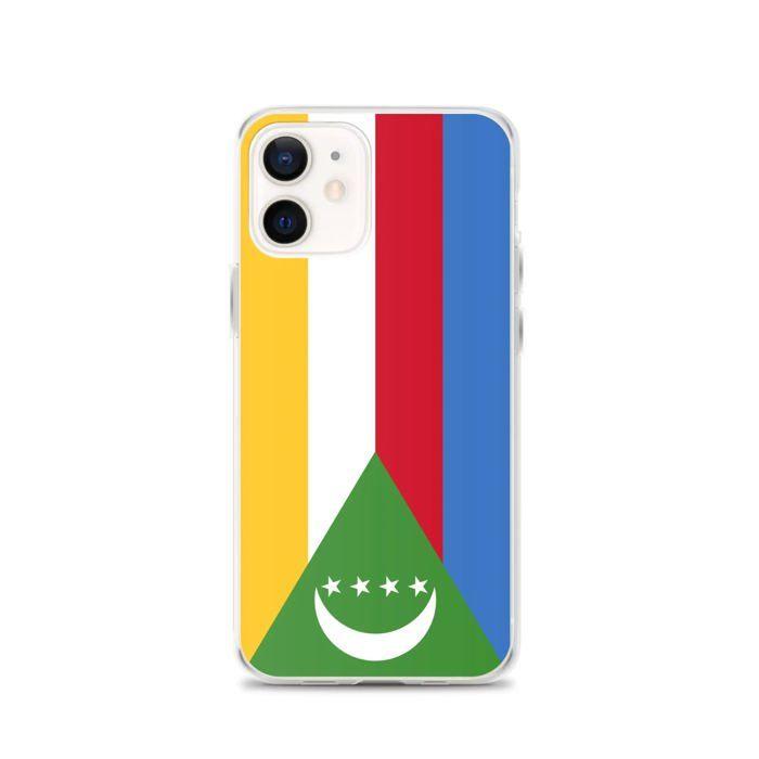 Phone Case – Flag of Comoros – Compatible iPhone 12 – Soft Case – Resistant and Shockproof - Silicone - Pixelforma
