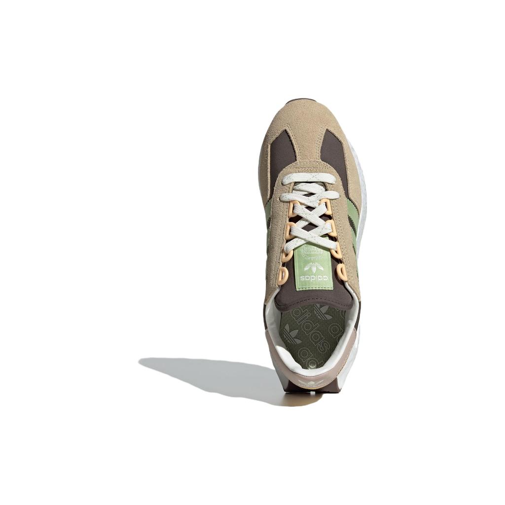 New Adidas Originals Retropy E5 Low Top Casual Running Shoes Women's Brown Green IF3939