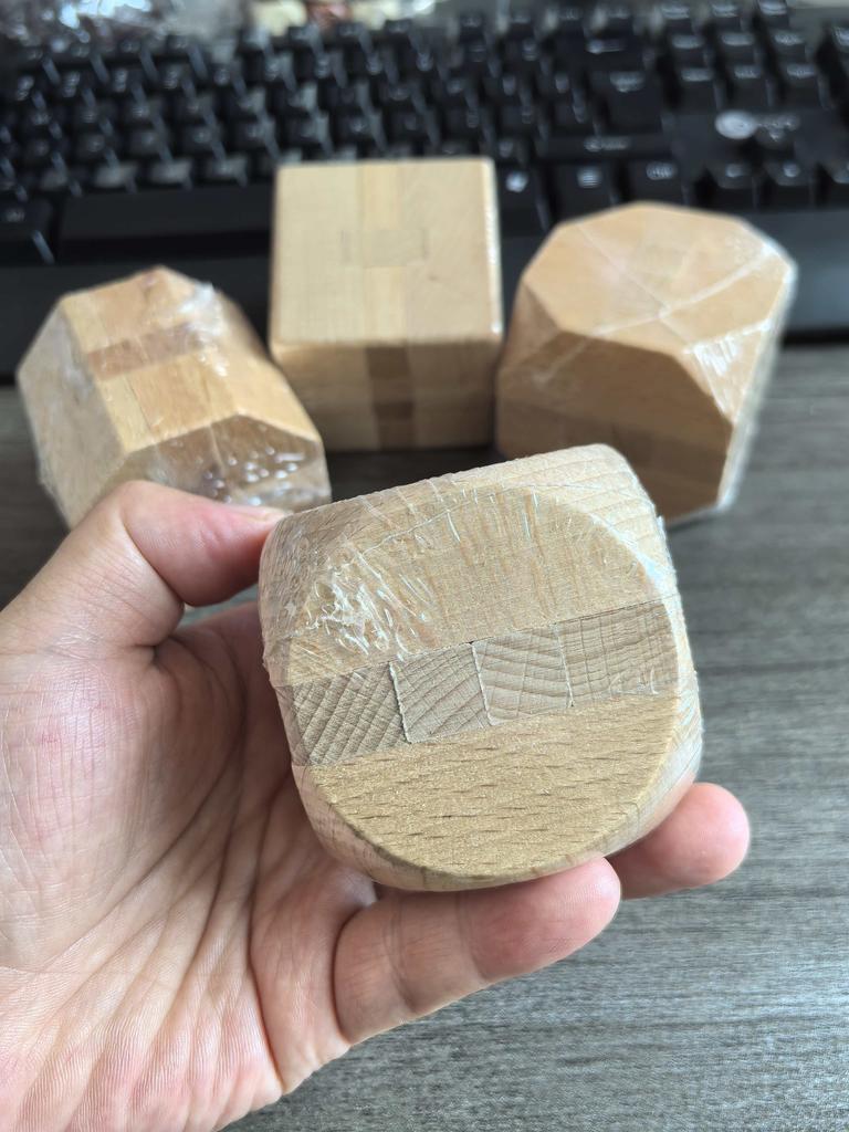 Kids Brain Teaser Puzzle Cube Wooden Assembly and Disentanglement Unlock Interlocking IQ Test Logic Challenge Educational Toys