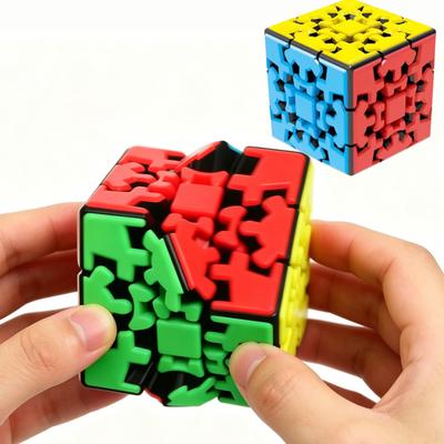 Speed Toys Kinder Kinder Süßer Zahnrad Zauberwürfel 3x3x3 Pyramide Zylinder Kugel Professionelles Puzzle Lern Pädagogisch Stressabbau für Erwachsene