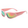 Lunettes de soleil futuristes Cyberpunk à monture étroite: Style Sportif Millennial Y2K avec Protection Solaire Européenne et Américaine