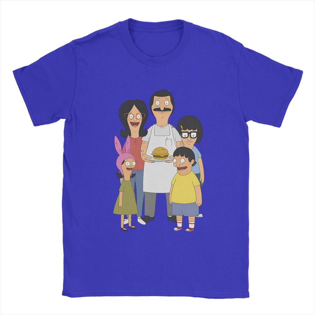 Bob Burgers Herren T-Shirts Freizeit T-Shirt Kurzarm Rundhals T-Shirt Baumwolle Übergröße Kleidung