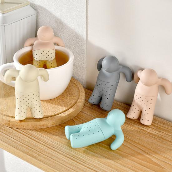 Silicone Tea Filter Hanging Tea Strainer Reusable Tea Infuser Unique Tea Brewing Tool for Home Restaurant Outdoor Travel