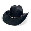 Wide Brim Cowgirl Jazz Hat Serpentine Visor Caps Gentleman Knight Hat  Outdoor