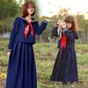 Sailor Uniform Halloween Long Long Sukeban Plus Cute Navy Costume Cultural Performances Kids' Costume, Sleeves, Sleeves, Style, Size, Blue, Kids'