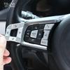 BBV1 Aliaj de Aluminiu Argintiu Pentru Jaguar XE XF F-PACE E-PACE F-TYPE Buton Volan Mașină Autocolant Decorativ cu Paiete Accesorii Auto