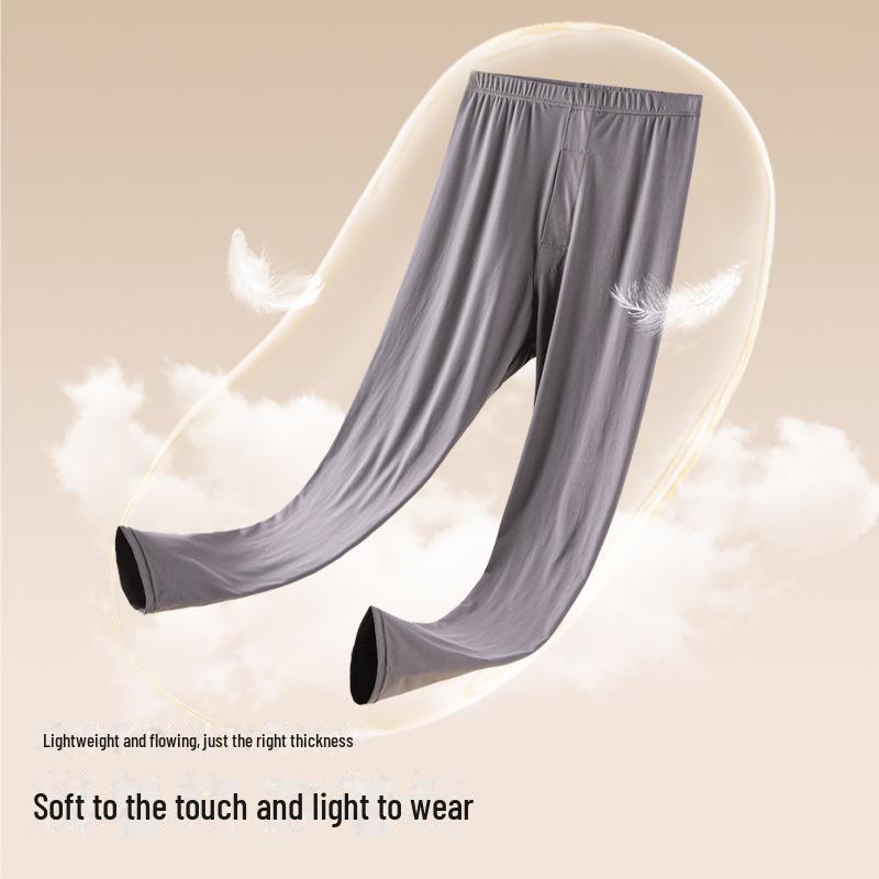 Ultratunna termiska underställsbyxor i ett stycke för män för höst/vinter, passar upp till 90 kg