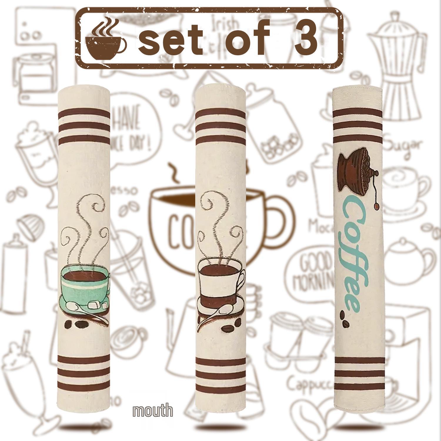 

3 шт. Мешковинные чехлы для ручек холодильника и микроволновой печи: Пылезащитные чехлы для кухонной техники