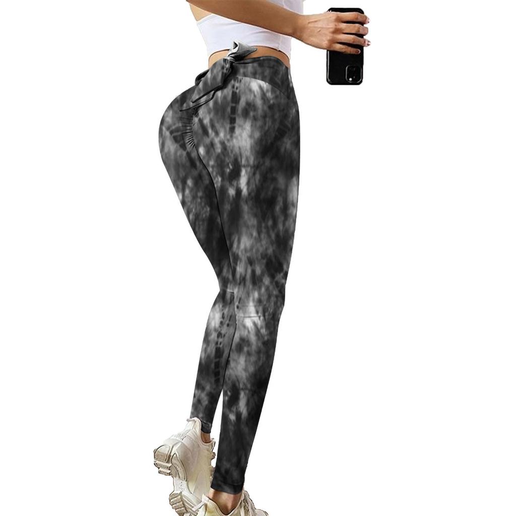 Dámské elastické fitness legíny na jógu s vysokým pasem