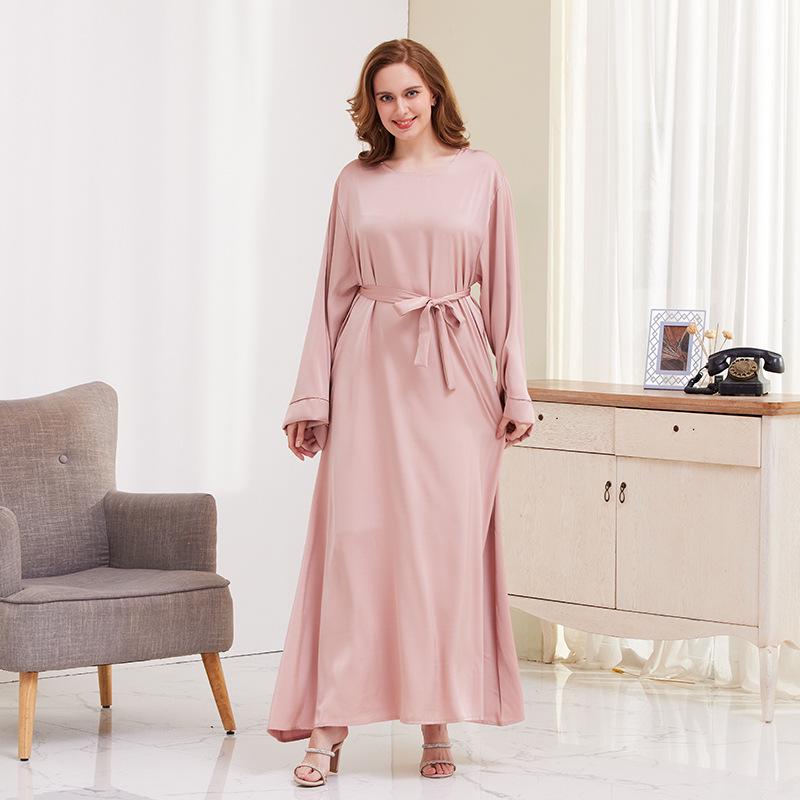 TikTok Casual Muslim Women's Robe Dress