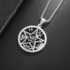 Retro Domineering Ouroboros Wrapped Around The Tree of Life Pendant Necklace Men's Personalized Punk Cool Casual Jewelry Gift