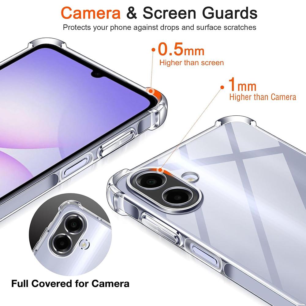 Shockproof Case For Samsung Galaxy A57 A37 A17 A07 A56 A36 A26 A16 A06 5G 4G Crystal Clear Ultra Thin Silicone Soft Shell Funda