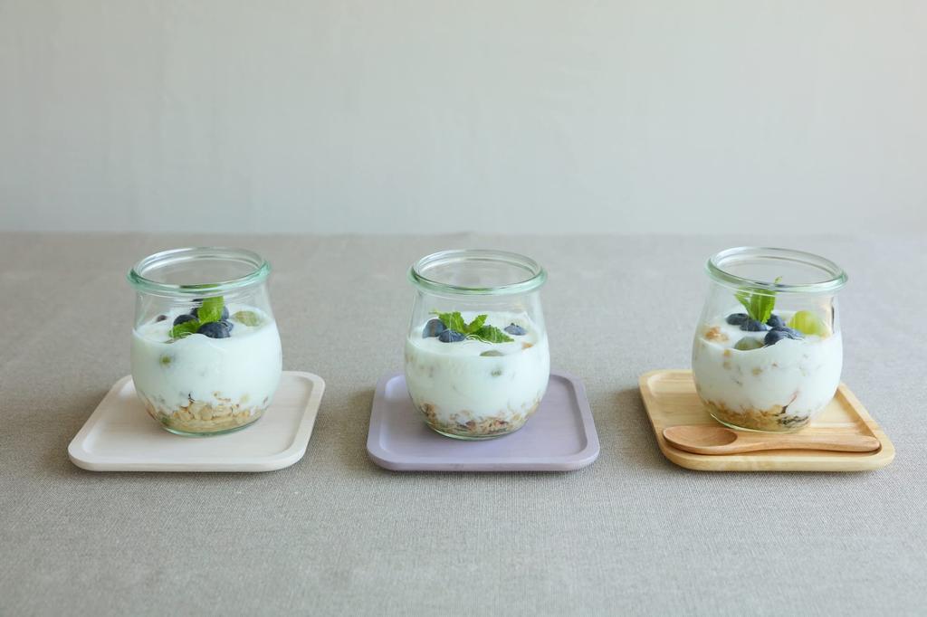 Acacia Wooden Square Plate, SS, 11x11cm, Small Plate, Coaster, Purple, AA-008PU