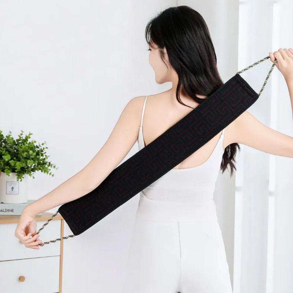 Dual Sided Back Scrubbing Towel Handle design Back Rubbing Strap Exfoliating Body Towel  Unisex