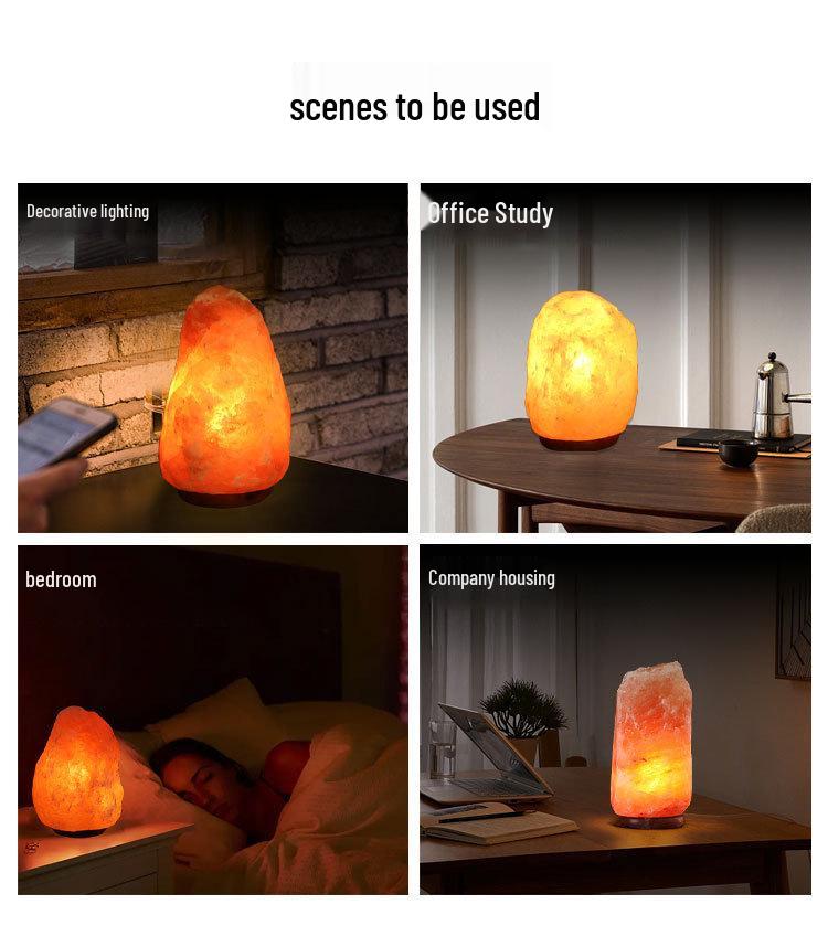 Himalayan Salt Lamp: Natural EU Standard Bedroom Table Lamp