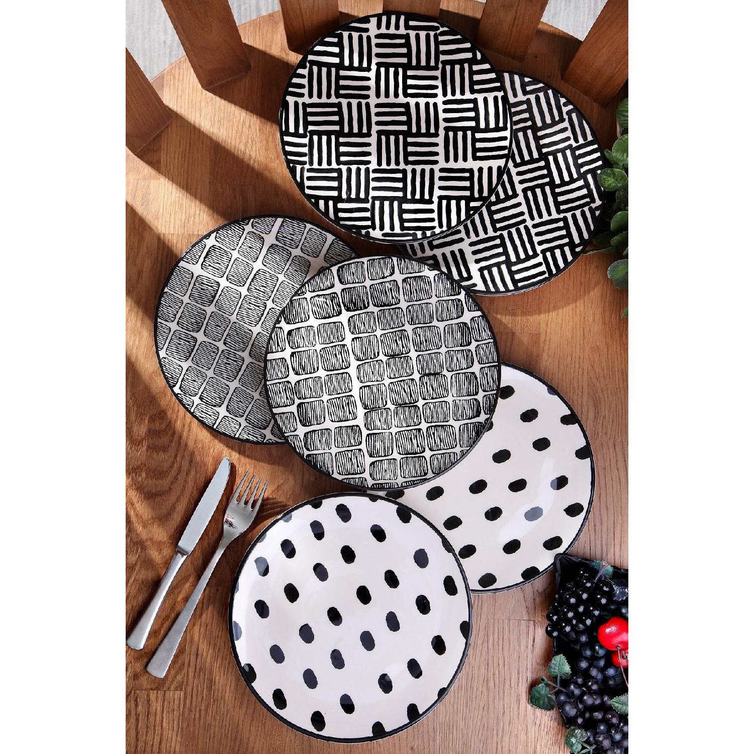 

Органический дизайн ручной работы из 6 керамических сервировочных наборов для торта