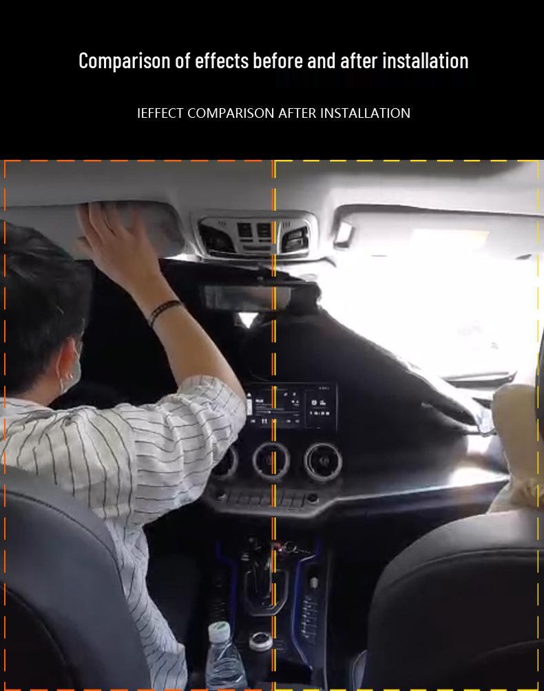 Custom Sunshade for MINI PACEMAN - Full Blackout Front Windshield Protection, Double-Layer Folding Design