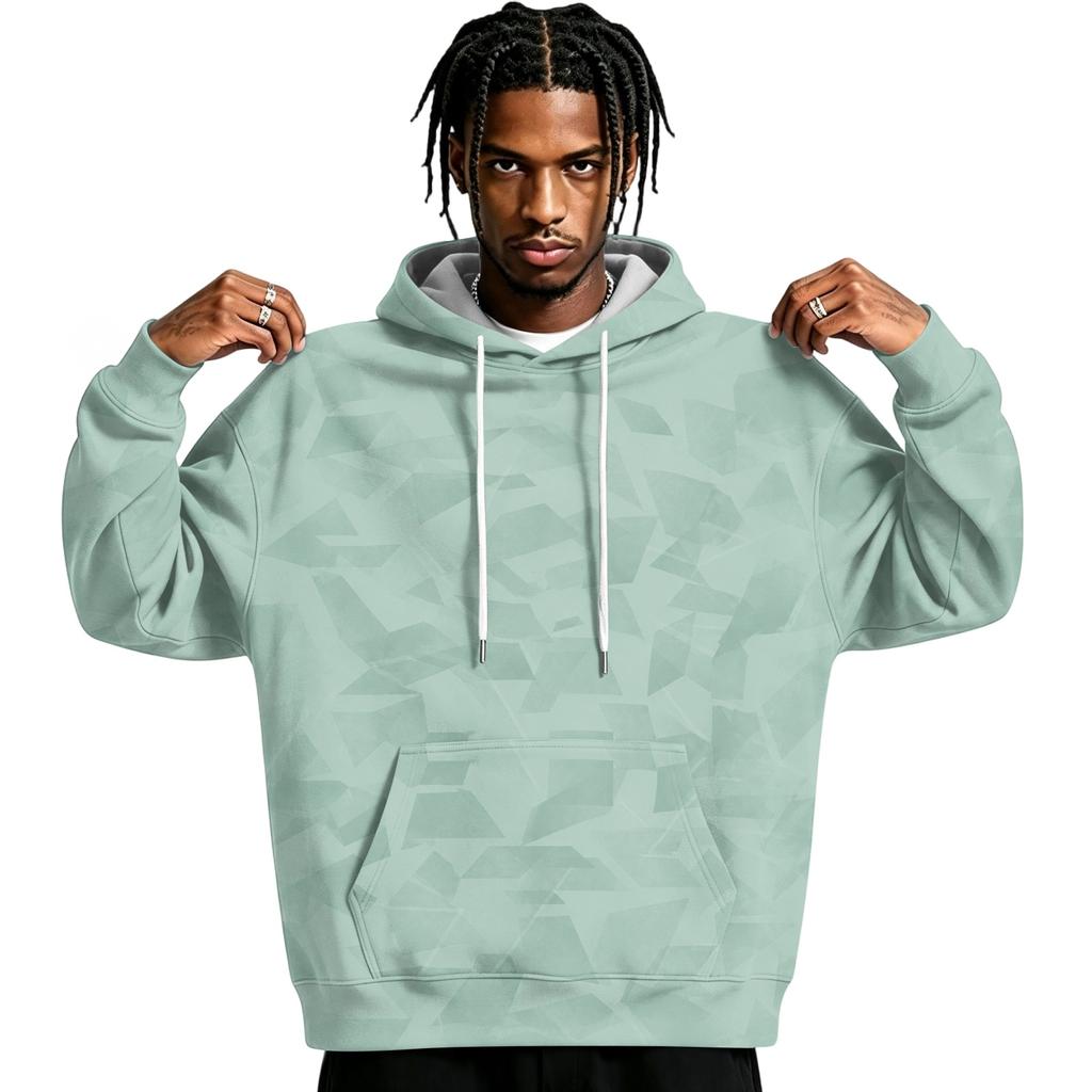 Felpa con cappuccio trendy da uomo a manica lunga per abbigliamento casual quotidiano