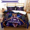 3pcs Custom Name Moonlit Guardian Printed Bedding Set Duvet Cover Closure Includes 1 Duvet Cover & 2 Pillowcases, Soft and Comfortable for All Seasons