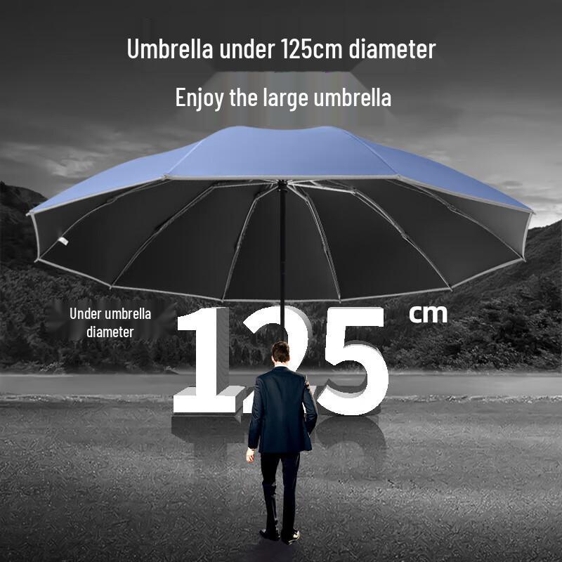 XuQing Automatic Reflective Triple-Fold Umbrella