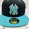 [USED] Goku NEWERA New York Yankees 59FIFTY Turquoise Blue