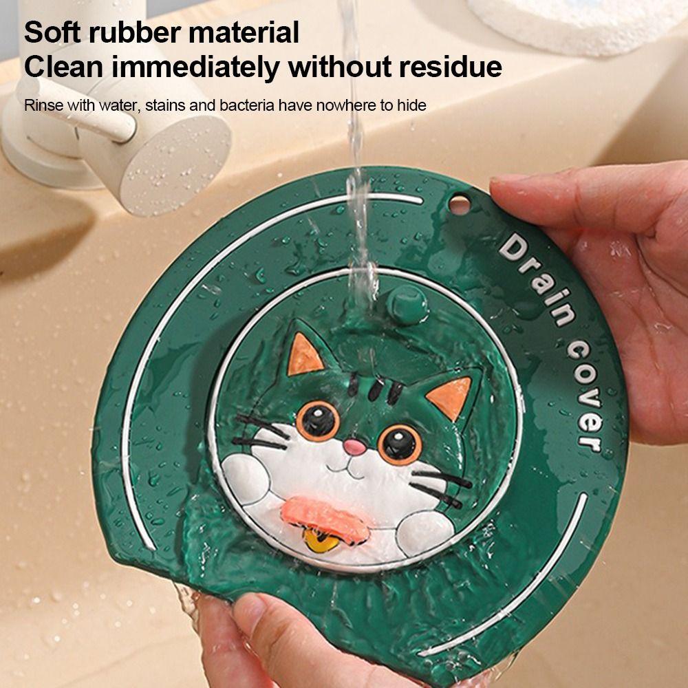 New Insect-proof Floor Drain Cover Reusable Drain Stopper Sewer Pipe Cover Anti-Odor Kitchen Sink Seal Mat Bathroom Accessories