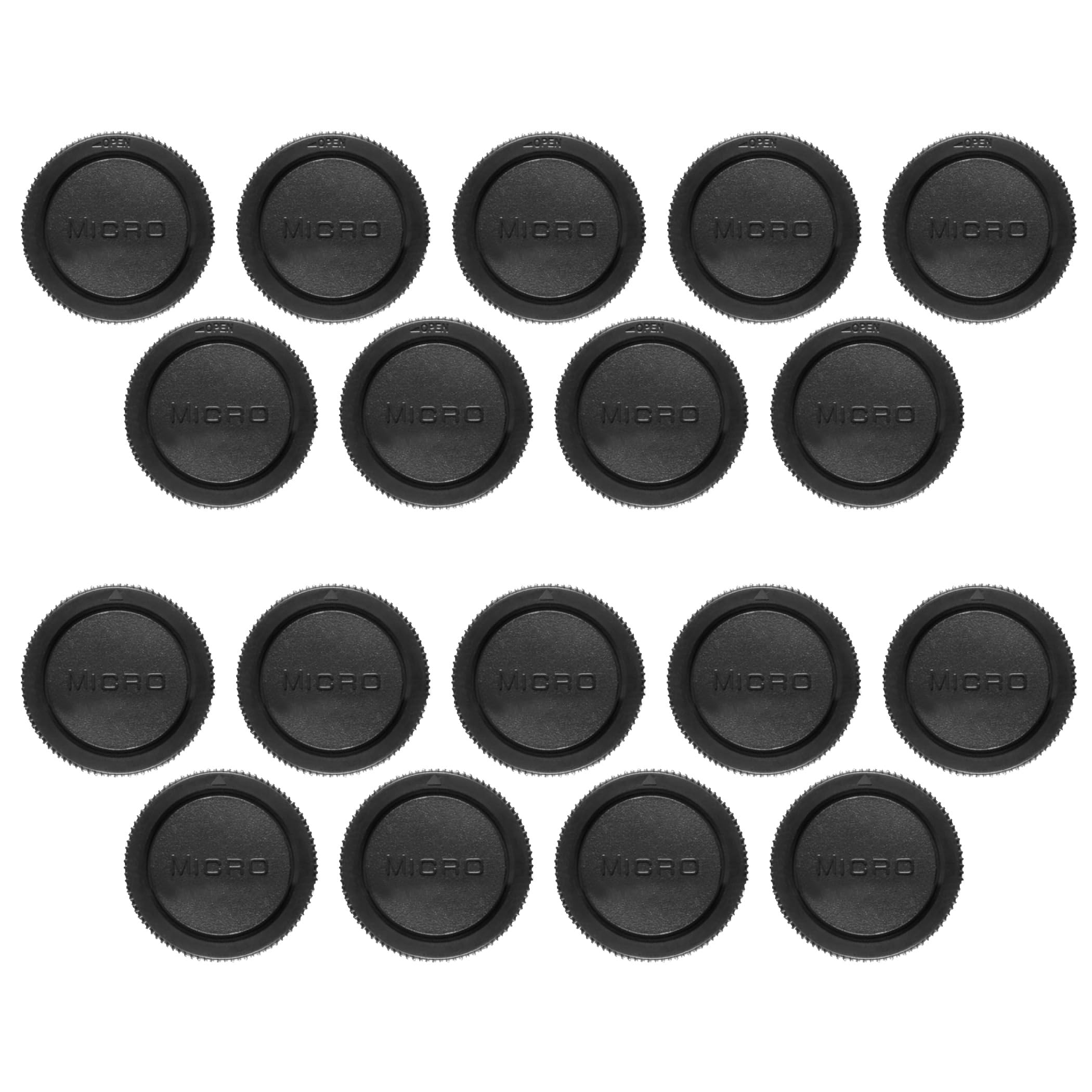 

HAMILO Lens Rear Cap Body Cap Micro Four Thirds Cap Compatible of (Set 18) чорний