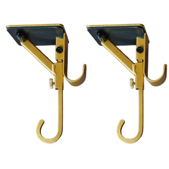 2-in-1 Fireplace Stocking And Garland Hanger Adjustable Heavy Duty Wreath Hanger No Drilling Mantel Stocking Holder for Christmas Decoration