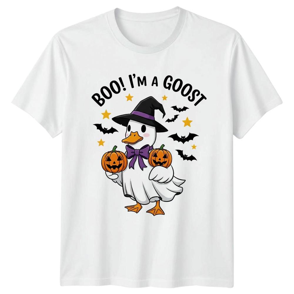 Boo Im A Goost TShirt Goose Ghost Pun Halloween Halloween Gift For Him And Her S