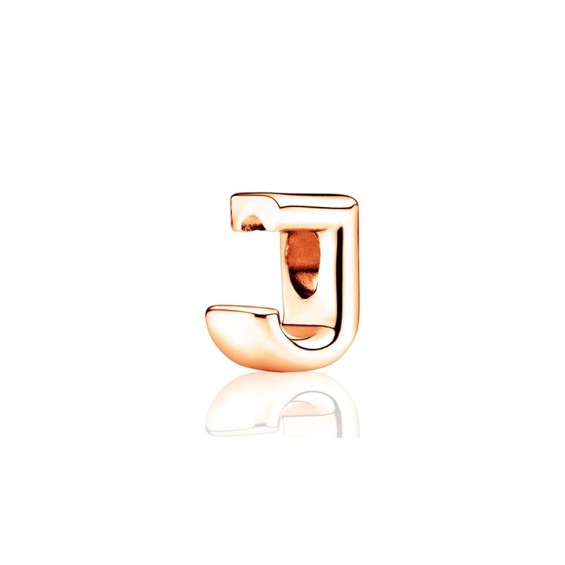 Sparking Rose Gold Plated 26AZ Letter Charm Bead Charms Dangle Compatible With copper Authentic Snake Bracelets Necklaces Bead Charms Ideal For Diy J