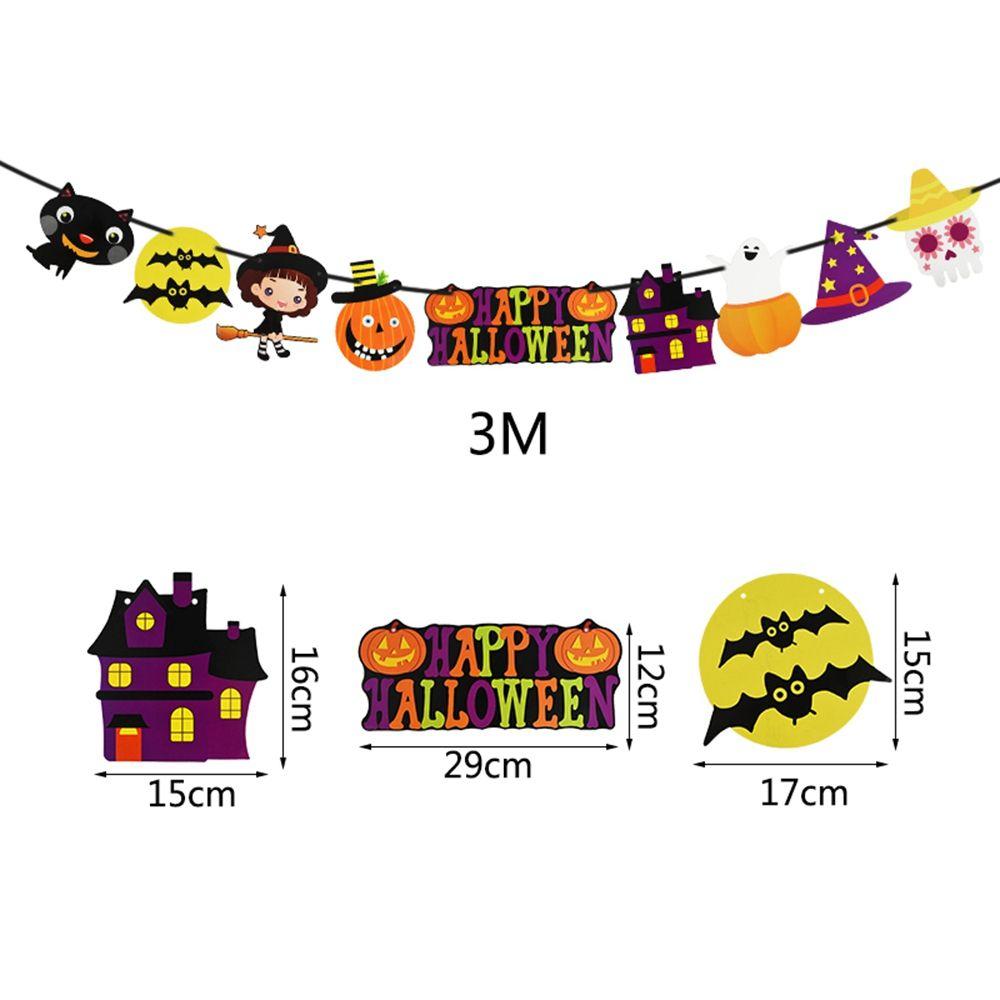 Party Supplies Festival Halloween Halloween Banner Paper Chain Halloween Decor Hanging Garland