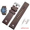 Genuine leather watchband For Diesel DZ4343/4405/7257/4423/1657  watchband 22 24 26 28 30 32 34mm cow leather with rivet straps