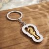 Ocean-Themed Keychain Rotatable Seashells Sharks Seahorses Turtles Zinc Alloy Key Ring Pendant Backpack Bag