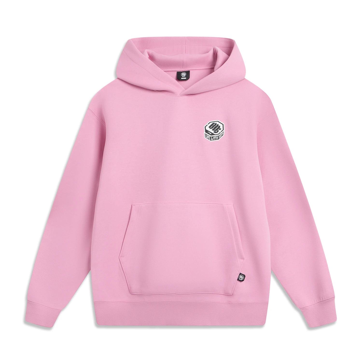 Li-Ning Badfive Loose Fit Hooded Casual Soft Simple Sweatshirt Men sweatshirt AWDVB53-1 M