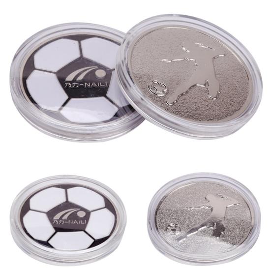 Toss Coins High Hardness Abrasion-resistant Clear Pattern Football Relief Rust-free Visible Two-sided Referee