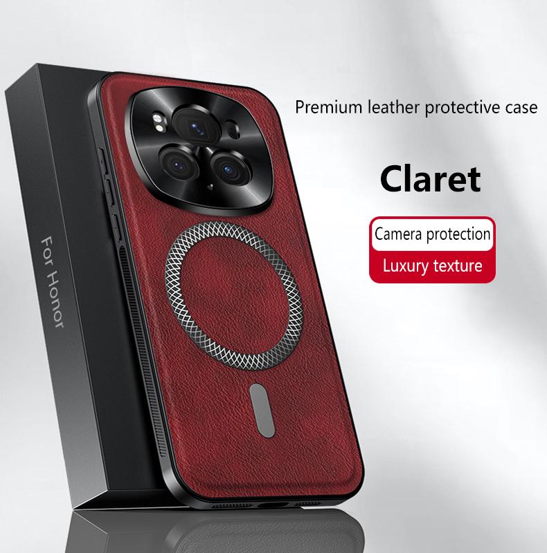 Für Honor Magic 6 6 Pro 5 5 Pro Leder Vollabdeckung Magnetisch Wasserdicht Stoßfest Fingerabdruck Handyhülle