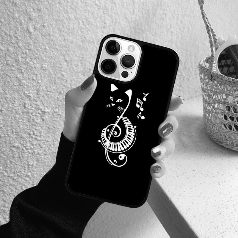 Musik Klaviertasten Handyhülle für iPhone 17 Air 16 Coque 15 14 12 13 PLUS 11 PRO MAX Rückseite Fundas Schale