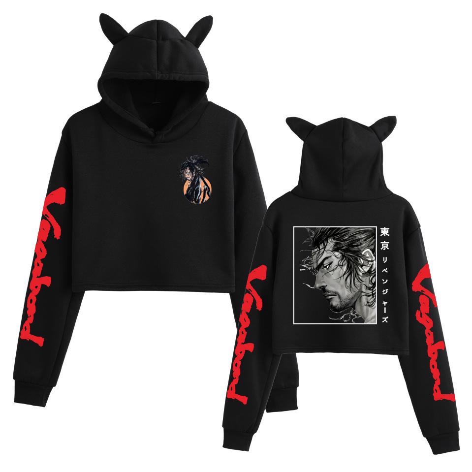 Vagabond Miyamoto Musashi Anime Cat Ear Hoodie for Women