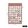 1 Sheets Retro Diary Decoration Sticker Stationery Morandi Postmark Dot Sticker Diy Journal Planner
