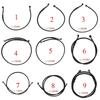 Motorcycle Brake Hose Hydraulic Oil Line Braided Tube for Motorbike ATV Universal 60cm Black