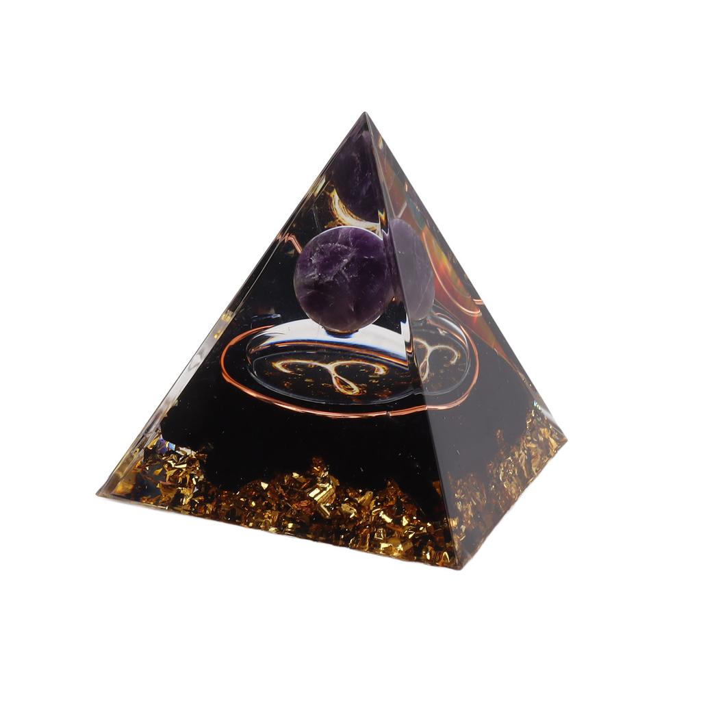 5cm Orgonitová pyramida pro pozitivní energii Léčivá křišťálová pyramida Meditace Orgonitové pyramidy