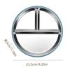 New Kids’ Stainless Steel Divided Plate with Suction Cup – Durable, Drop-proof Design