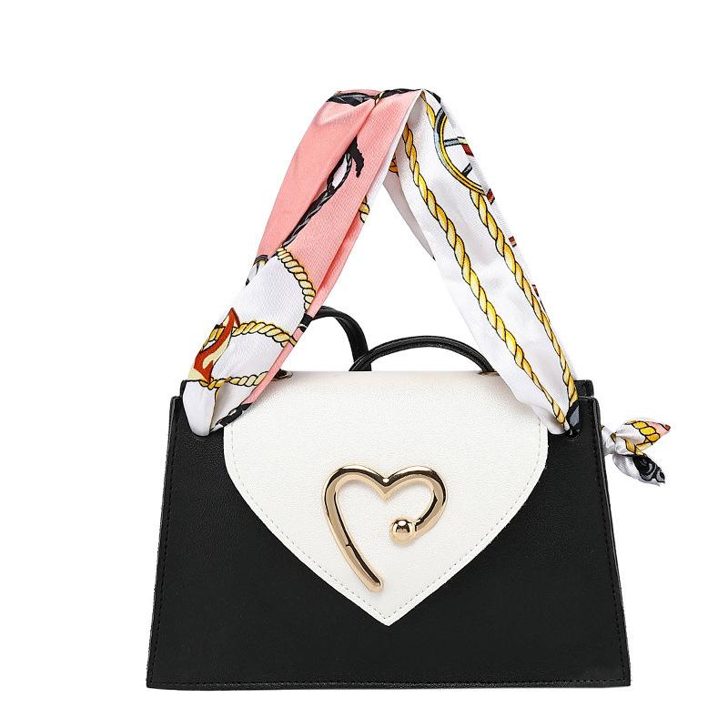 Guangzhou women's bag new fashion women's bag shoulder messenger bag contrasting color bag