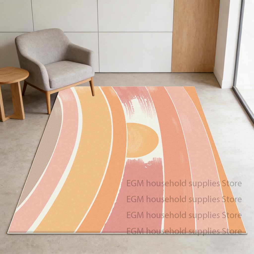 Geometric Carpets Modern Living Room Decoration Coffee Tables Soft Rug Non-slip Bedroom lounge study Floor Mats Easy cleaning