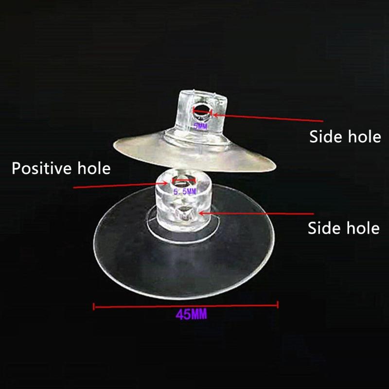 Multipurpose Pack of 8 Suction Cup Hooks with Clips for Home Bathroom Window Display Clear Designs Clip Holders